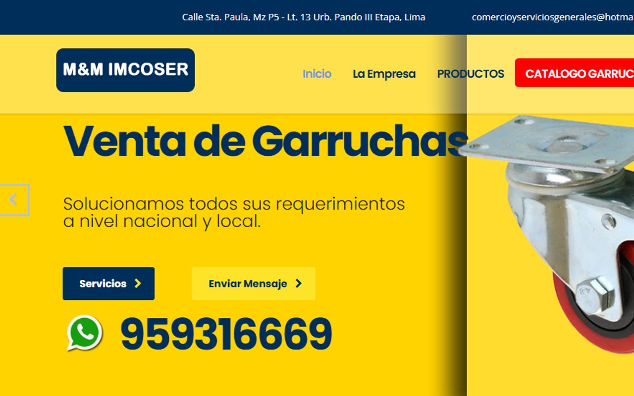Sitio web de Garruchas Perú