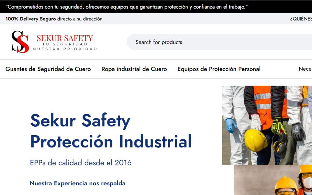 Sitio web de Sekur Safety