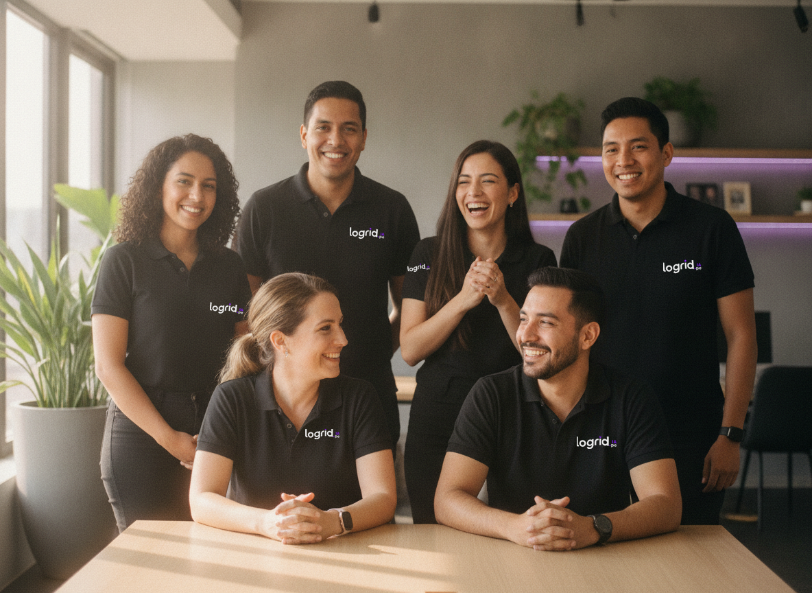 Equipo trabajando en una estrategia de marketing digital e IA